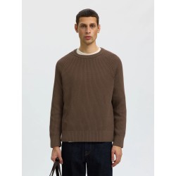 SLMBRAUN KNIT RLX RIB CREW NECK NOOS