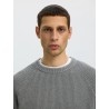 Brauner Strickpullover aus Bio-Baumwolle
