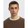 SLMBRAUN KNIT RLX RIB CREW NECK NOOS