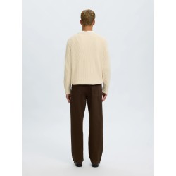 Pullover marrone in cotone biologico