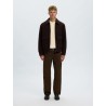 Brauner Strickpullover aus Bio-Baumwolle