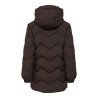 JDYPOWER lange Steppjacke mit Kapuze