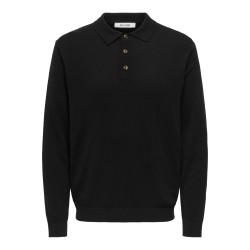 ONSLOUI REG 12 LS MEL POLO KNIT NOOS
