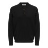 ONSLOUI REG 12 LS MEL POLO KNIT NOOS