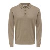 ONSLOUI Strickpolo für Herren mit langen Ärmeln