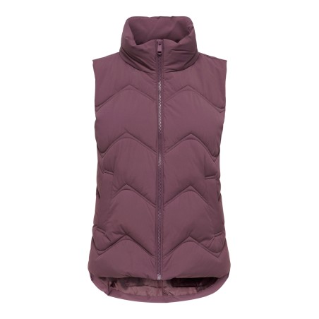 JDYPOWER gilet corto sagomato con collo alto