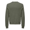 Pullover uomo strutturato con scollo girocollo