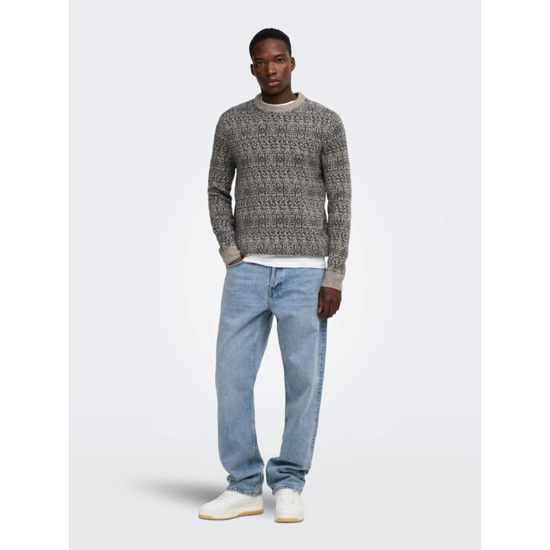 ONSSAGE Herren-Strickpullover aus Wollmischung