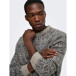 ONSSAGE Herren-Strickpullover aus Wollmischung
