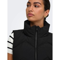 JDYPOWER gilet corto sagomato con collo alto