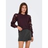 JDY FAIRVIEW felpa con dettaglio in pizzo