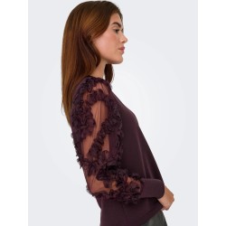 JDY FAIRVIEW felpa con dettaglio in pizzo
