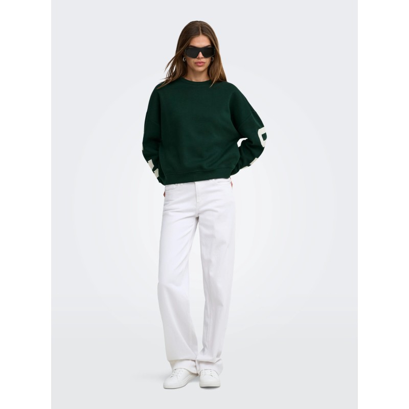 Damen-Sweatshirt mit Rücken- und Ärmelprint