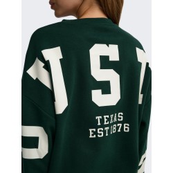 Damen-Sweatshirt mit Rücken- und Ärmelprint