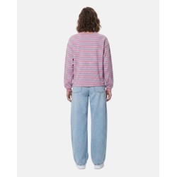 PCFLORA Sweatshirt mit Stickerei für Damen