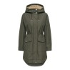 JDY Parka mit Kapuze und Kunstfellfutter