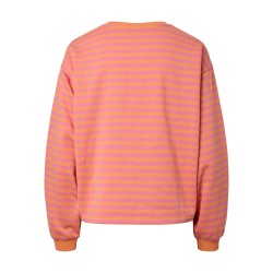 PCFLORA Sweatshirt mit Stickerei für Damen