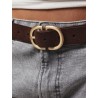 Cintura jeans PCJUVA in camoscio da donna