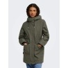 JDY Parka mit Kapuze und Kunstfellfutter