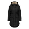 JDY Parka con cappuccio e fodera in pelliccia sintetica