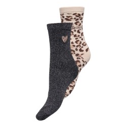 ONLOLIVIA LEO 2er-Pack Socken mit Glitzerdetail