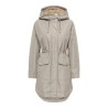JDY Parka con cappuccio e fodera in pelliccia sintetica