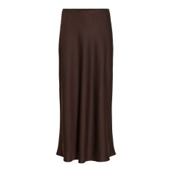 VIELLETTE High-Waist-Midirock aus Satin