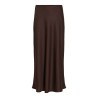 VIELLETTE High-Waist-Midirock aus Satin