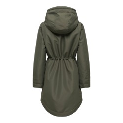 JDY Parka mit Kapuze und Kunstfellfutter