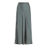 VIELLETTE High-Waist-Midirock aus Satin