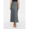 VIELLETTE High-Waist-Midirock aus Satin