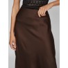 VIELLETTE High-Waist-Midirock aus Satin