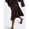 ONLSTINA High-Waist-Rock aus Velourslederimitat