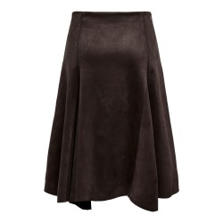 ONLSTINA High-Waist-Rock aus Velourslederimitat