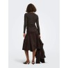 ONLSTINA High-Waist-Rock aus Velourslederimitat