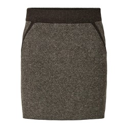 PCANGLICA gonna mini in maglia a vita alta