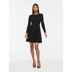 VICLARA Langarm-Kleid mit Rundhalsausschnitt