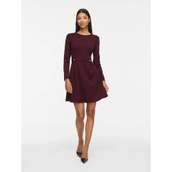 VICLARA Langarm-Kleid mit Rundhalsausschnitt