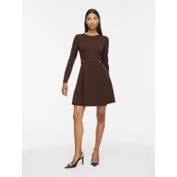 VICLARA Langarm-Kleid mit Rundhalsausschnitt