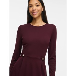 VICLARA Langarm-Kleid mit Rundhalsausschnitt