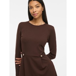 VICLARA Langarm-Kleid mit Rundhalsausschnitt