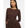 VICLARA Langarm-Kleid mit Rundhalsausschnitt