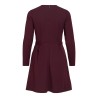 VICLARA Langarm-Kleid mit Rundhalsausschnitt