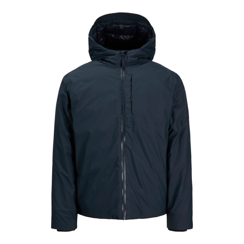 Leichte wattierte Herrenjacke mit Kapuze