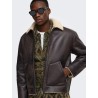 Giacca ONSRIKER PU effetto shearling biker