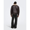 Giacca ONSRIKER PU effetto shearling biker