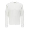 ONSTOBIE Henley-T-Shirt mit Waffelstruktur