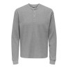 ONSTOBIE REG LS HENLEY TEE NOOS