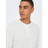 ONSTOBIE Henley-T-Shirt mit Waffelstruktur