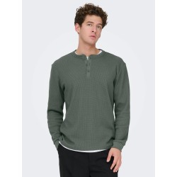 ONSTOBIE REG LS HENLEY TEE NOOS